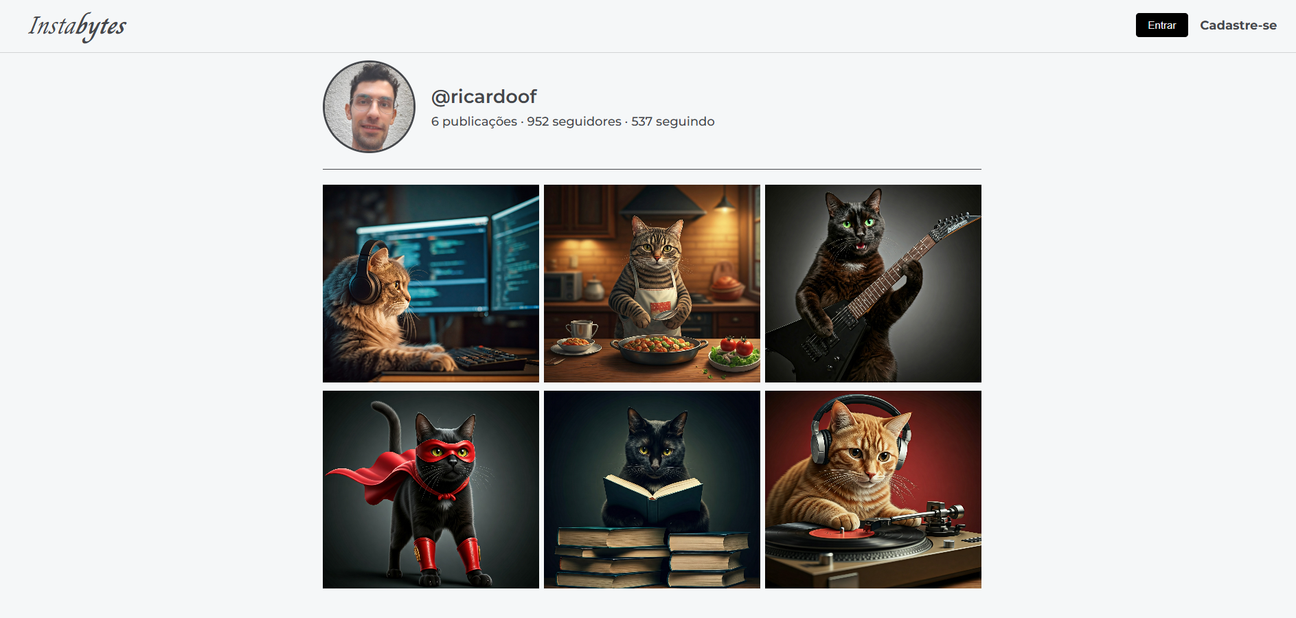 Imagem do projeto instabytes